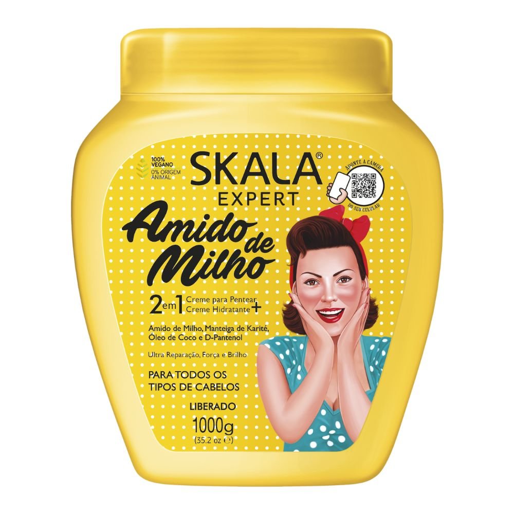 Skala Creme de Tratamento Amido de Milho - Crema trattamento capelli 2 in 1 1kg - Skala | Paradea