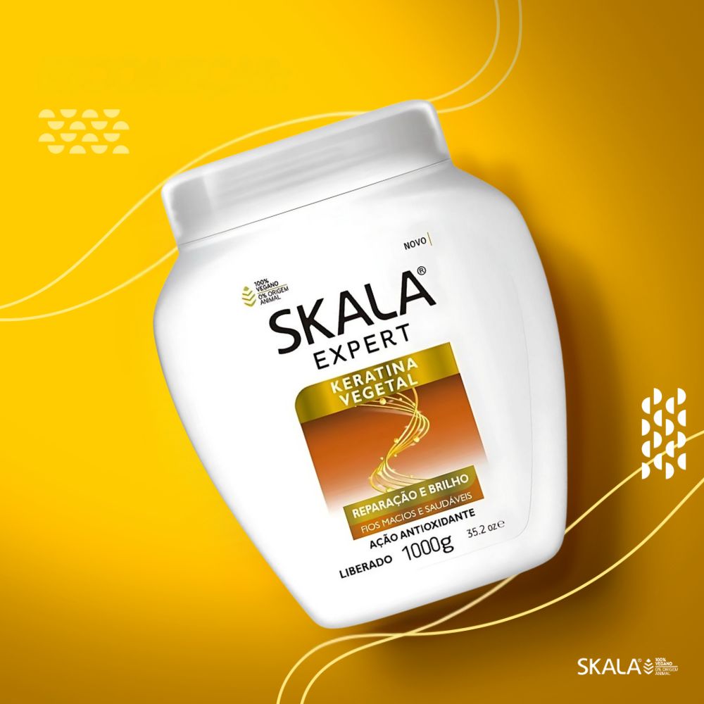 Skala Creme de Tratamento Keratina Vegetal - Crema trattamento per Capelli 1kg - Skala | Paradea