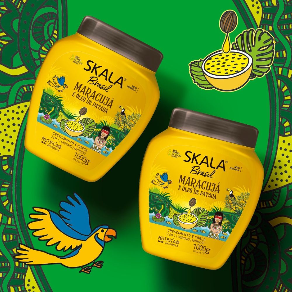 Skala Creme de Tratamento Maracujá e Óleo de Patauá - Maschera capelli 2 in 1 1kg - Skala | Paradea