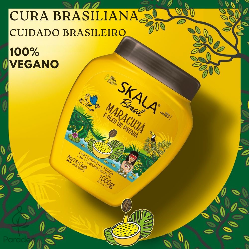 Skala Creme de Tratamento Maracujá e Óleo de Patauá - Maschera capelli 2 in 1 1kg - Skala | Paradea