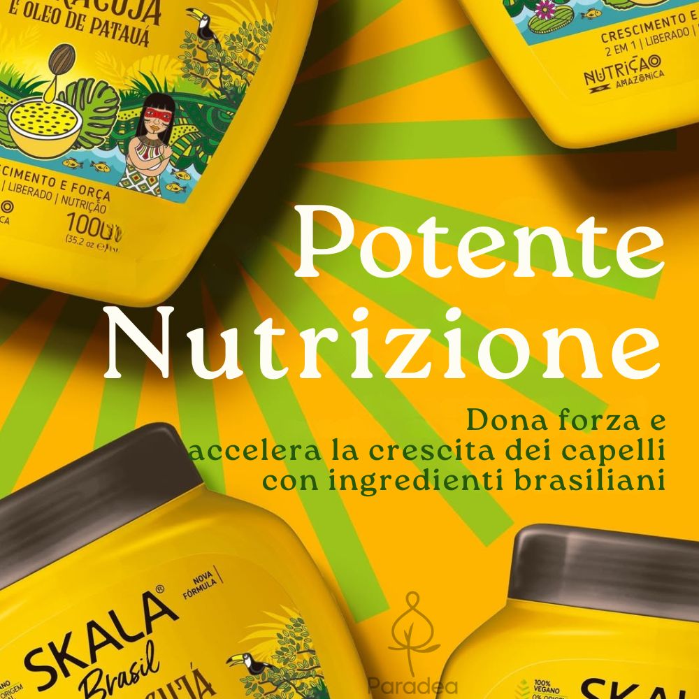 Skala Creme de Tratamento Maracujá e Óleo de Patauá - Maschera capelli 2 in 1 1kg - Skala | Paradea