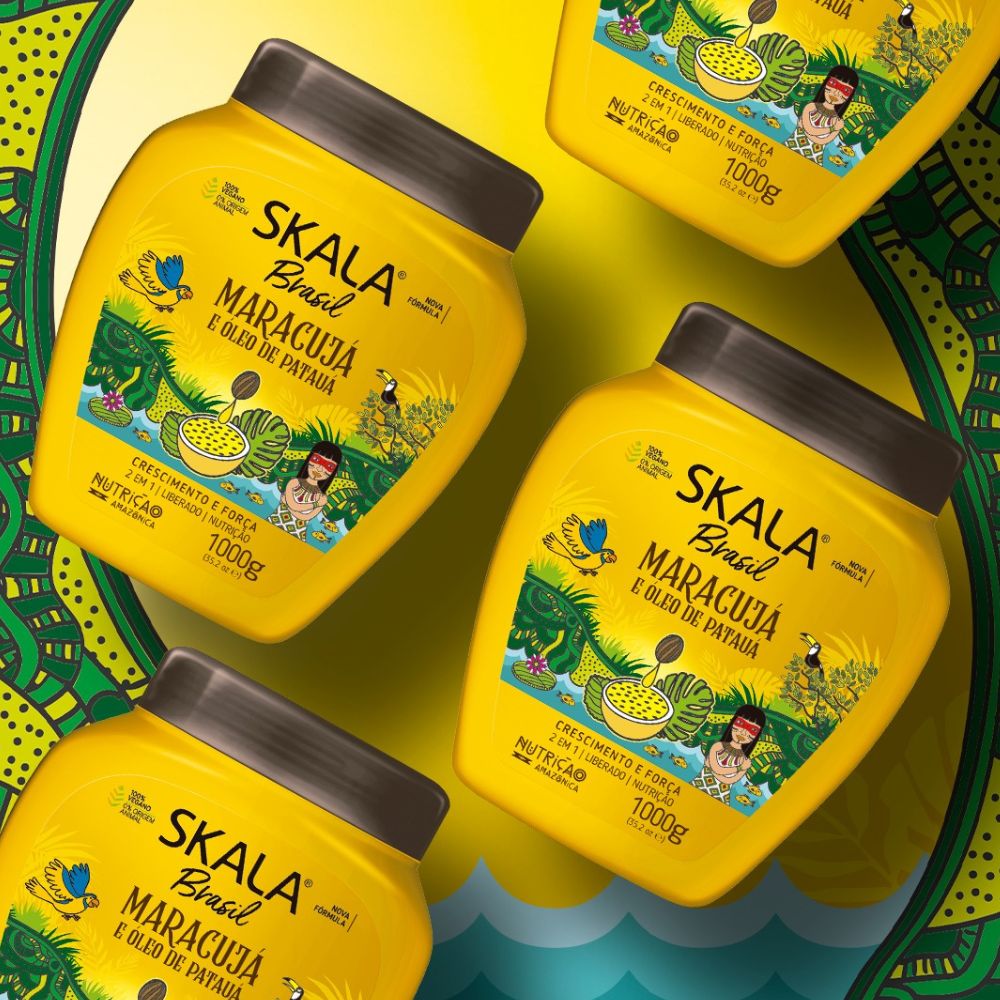 Skala Creme de Tratamento Maracujá e Óleo de Patauá - Maschera capelli 2 in 1 1kg - Skala | Paradea