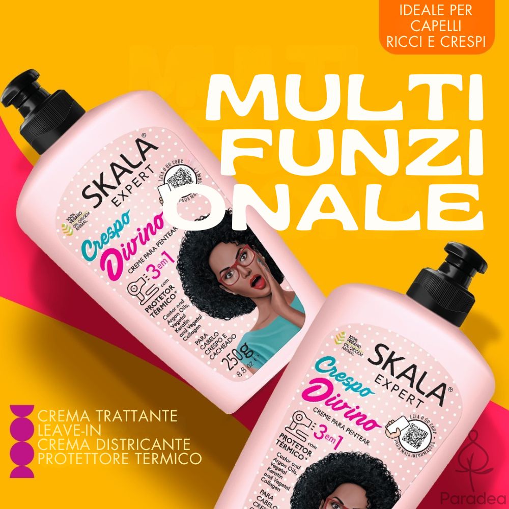Skala Creme para Pentear Crespo Divino - Crema districante 3 in 1 250gr - Skala | Paradea