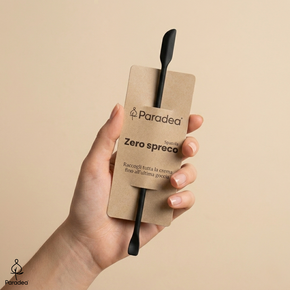 Paradea Spatola Zero Spreco per Creme Nativa Spa – Doppia Punta 21,6 cm