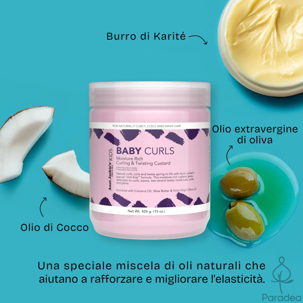 Aunt Jackie's Baby Curls Curling & Twisting Custard - Crema modellante ricci 426gr