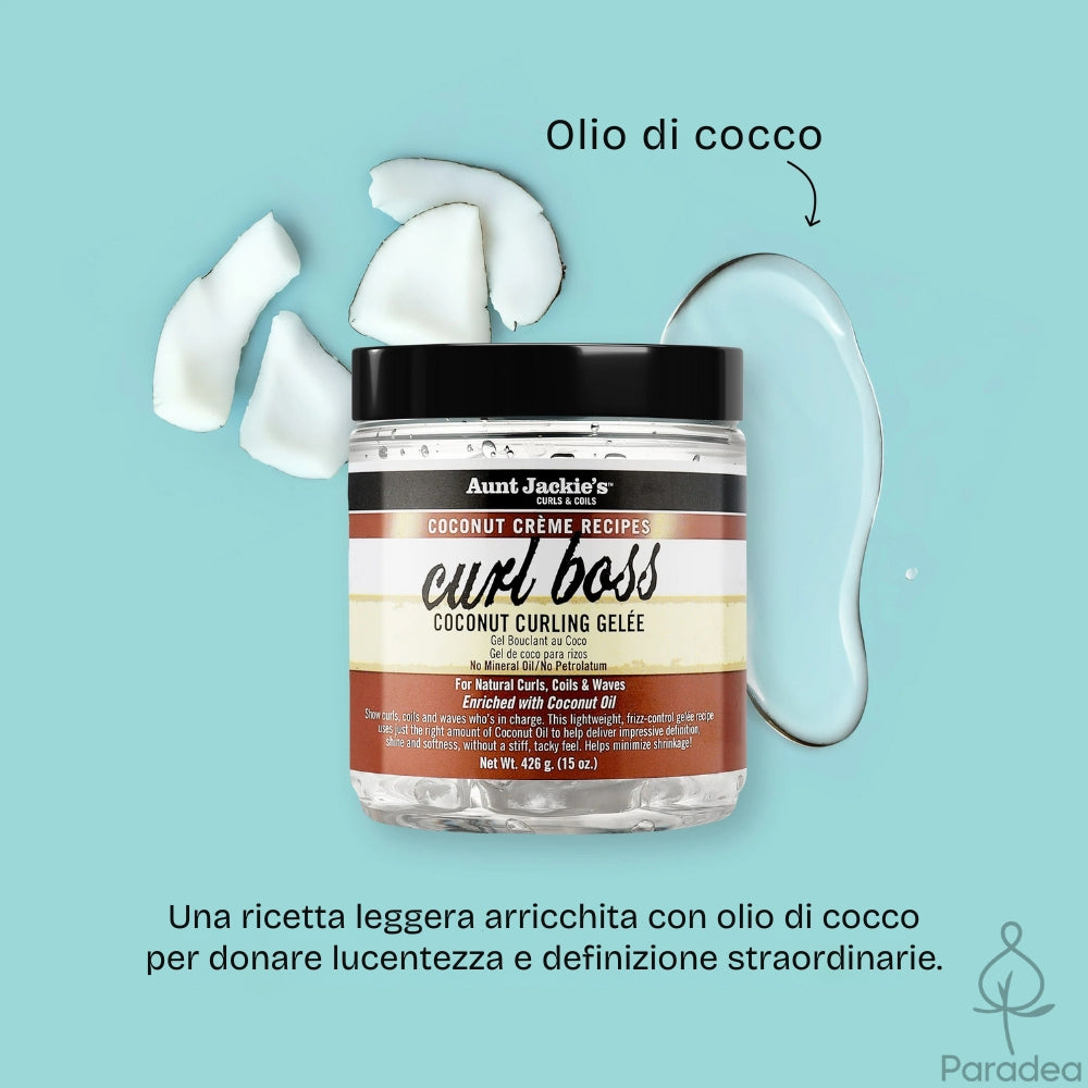 Aunt Jackie's Curl Boss Coconut Curling Gelée - Gel definizione ricci 426gr