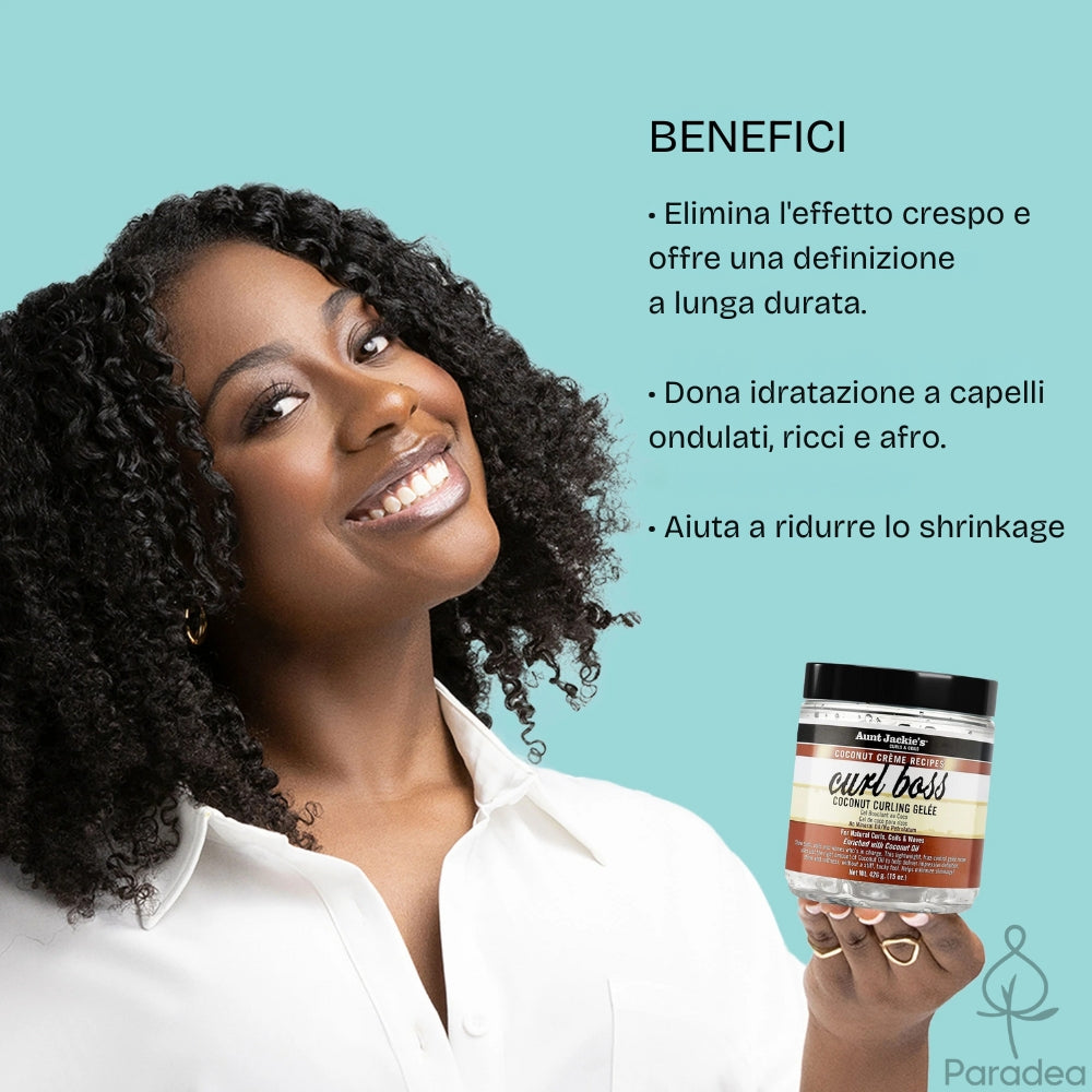 Aunt Jackie's Curl Boss Coconut Curling Gelée - Gel definizione ricci 426gr
