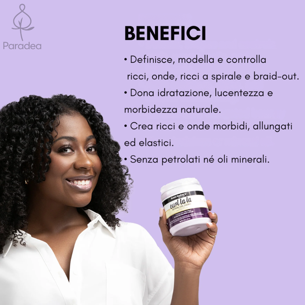AUNT JACKIE’S Curl La La Defining Curl Custard - Crema modellante ricci Curl la la 426gr