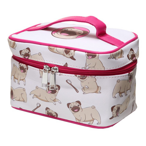 Pug Cosmetic Bag