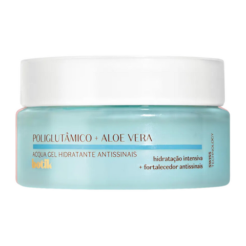 BOTIK Water Gel Hydratante Antissinais Ácido Poliglutâmico + Aloe Vera - Gel-crème hydratant anti-âge pour le visage