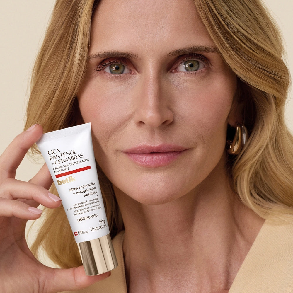 O Boticário Botik Creme Multirreparador Calmante Cica Pantenol e Ceramidas - Crema viso riparatrice 30gr