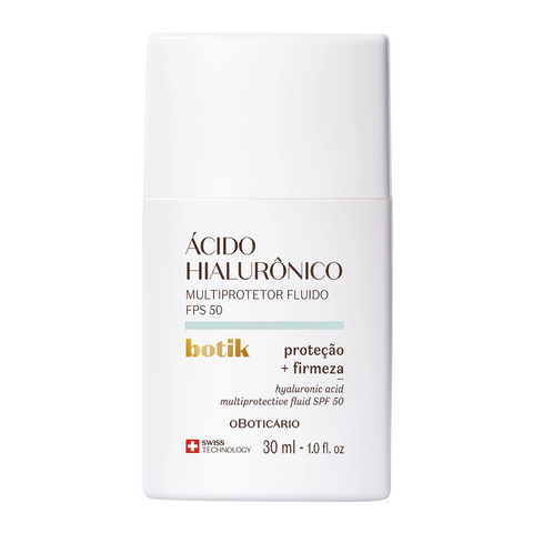BOTIK Fluido Multiprotetor Ácido Hialurónico FPS50 - Crema multiprotettiva con Acido Ialuronico FPS50 30ml