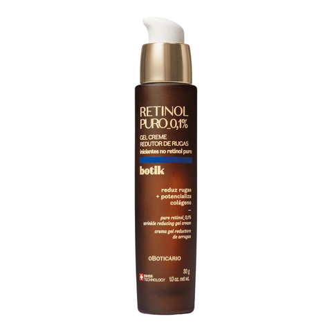 BOTIK Gel creme Redutor de Rugas Retinol Puro 0,1% - Crema gel viso Retinolo Puro 0,1% 30gr