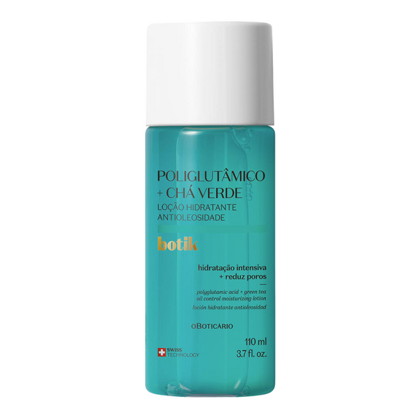 BOTIK Loção Hidratante Antioleosidade Ácido Poliglutâmico + Chá Verde - Lozione idratante anti lucido Acido Poliglutammico e Tè Verde 110ml