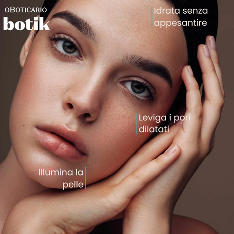 BOTIK Loção Hidratante Antioleosidade Ácido Poliglutâmico + Chá Verde - Lozione idratante anti lucido Acido Poliglutammico e Tè Verde 110ml