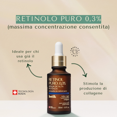 BOTIK Retinol Puro 0,3% Sérum de Alta Potência - Siero ad Alta Potenza con Retinolo Puro 30ml