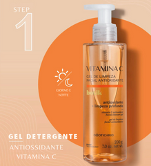 BOTIK Gel de Limpeza Facial Antioxidante Vitamina C 200gr - Gel detergente viso antiossidante con Vitamina C