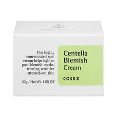 COSRX Centella Blemish Cream 30ml - Crème anti-imperfections