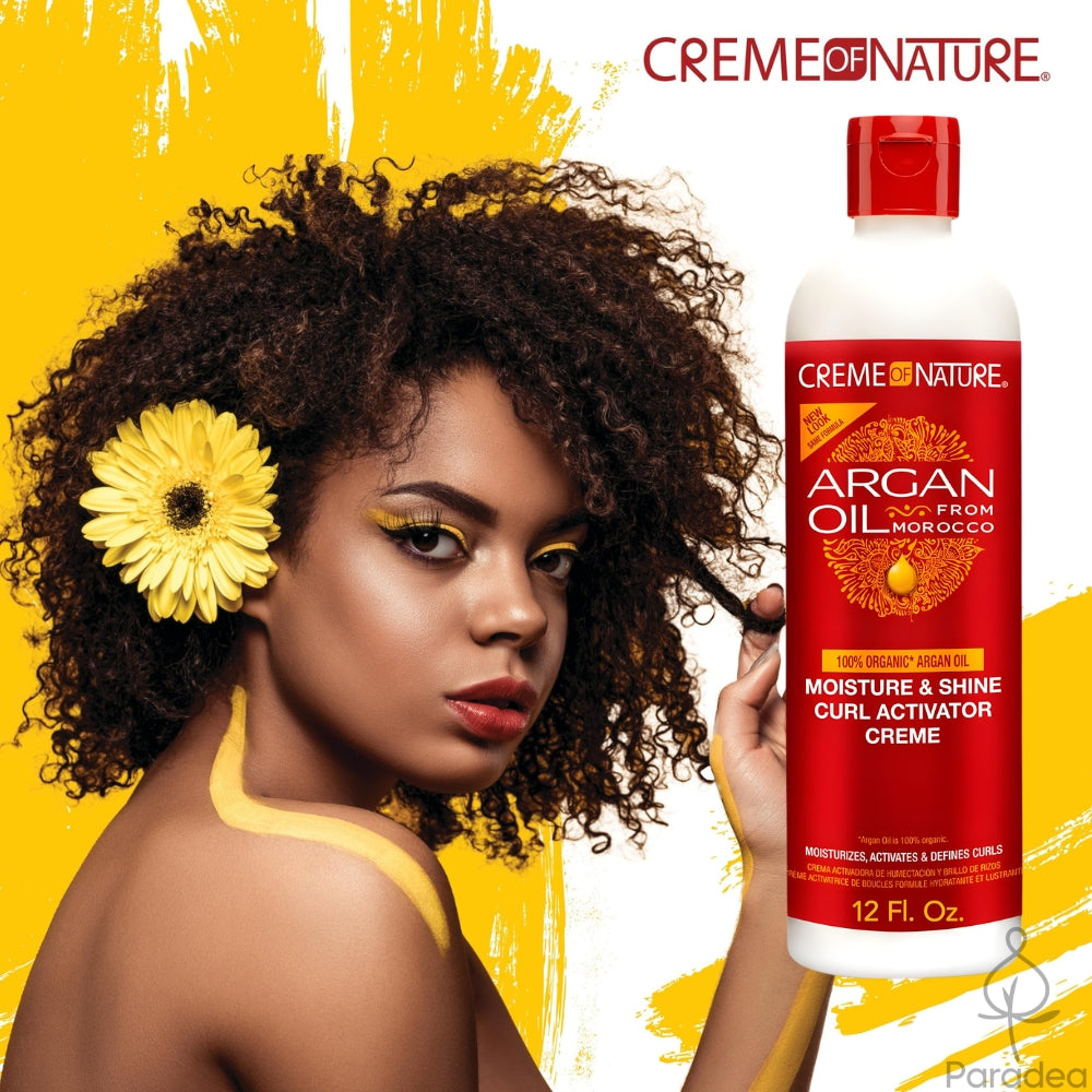 Creme of Nature Argan Oil from Morocco Moisture & Shine Curl - Attivatore ricci 355ml