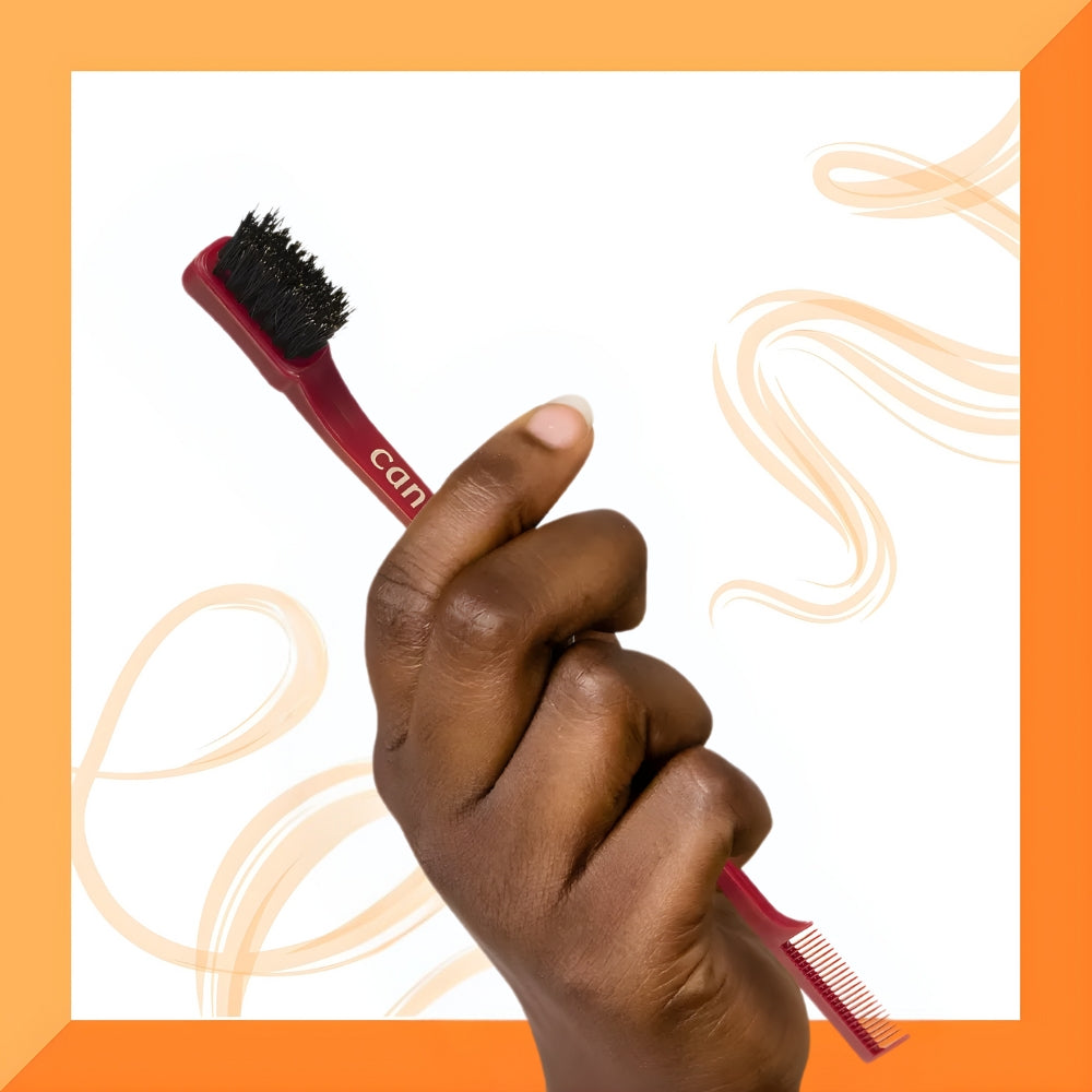 Cantu Edges Baby Hair Styler Hair Brush - Pettine 2 in 1 per baby hair