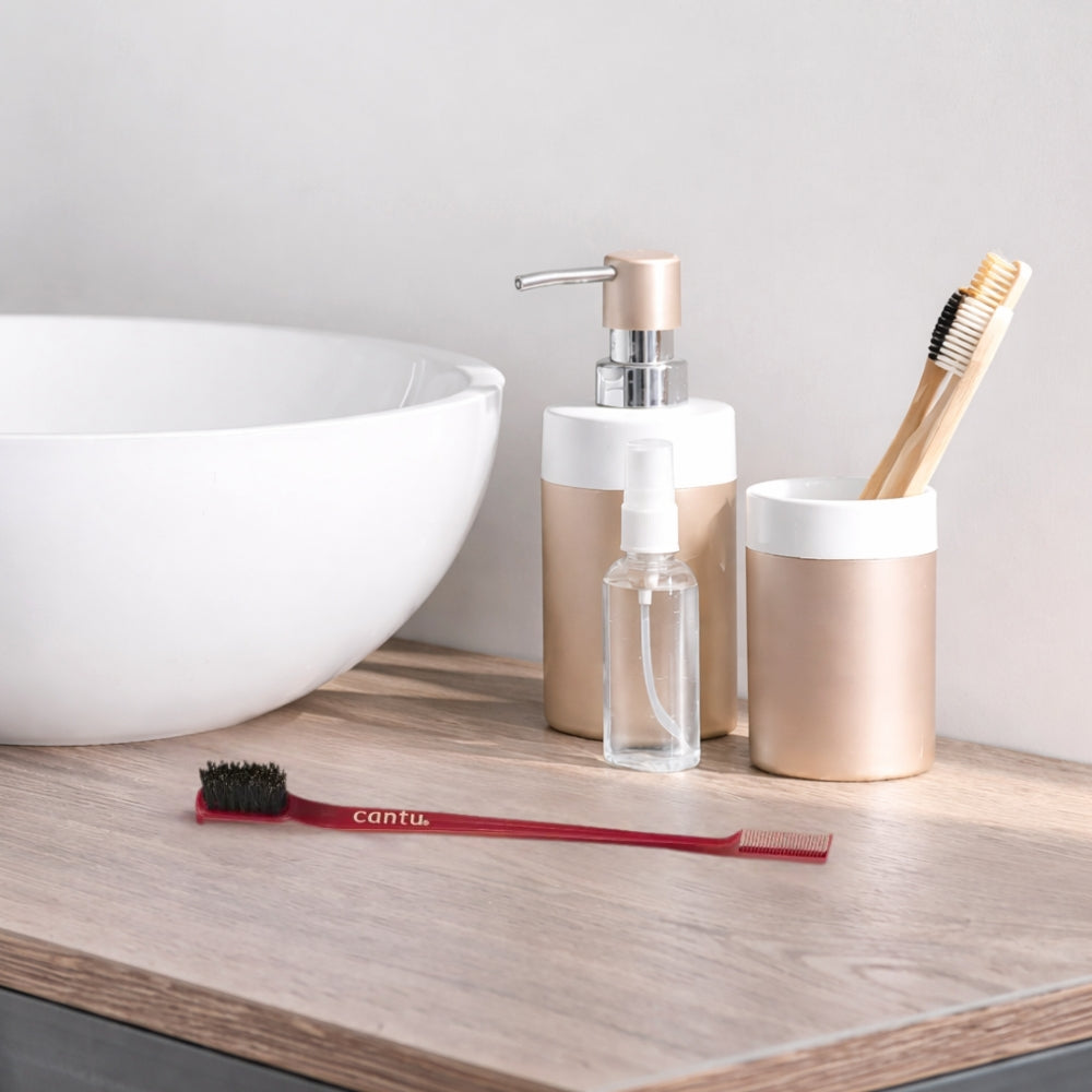 Cantu Edges Baby Hair Styler Hair Brush - Pettine 2 in 1 per baby hair