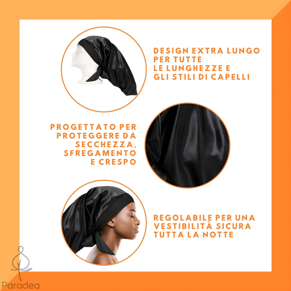 Cantu Edges Braid Bonnet - Cuffietta in raso