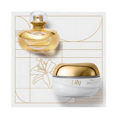 O BOTICÁRIO LILY Coffret cadeau - Crème hydratante pour le corps et Eau de Parfum