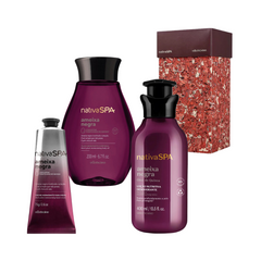 O BOTICÁRIO NATIVA SPA Coffret Cadeau Prune Noire - Lotion pour le corps, huile pour le corps et crème pour les mains