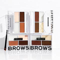 REVOLUTION Color Cult Brow Palette Medium - Medium eyebrow palette