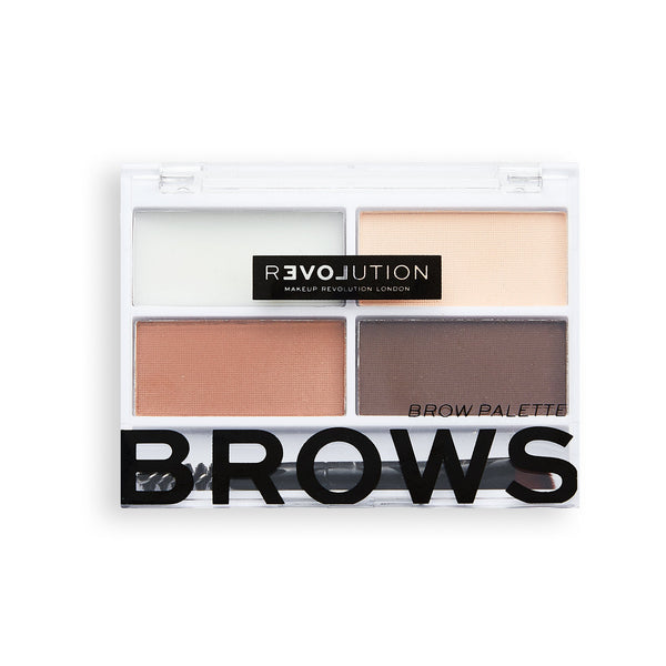 REVOLUTION Color Cult Brow Palette Medium - Medium eyebrow palette