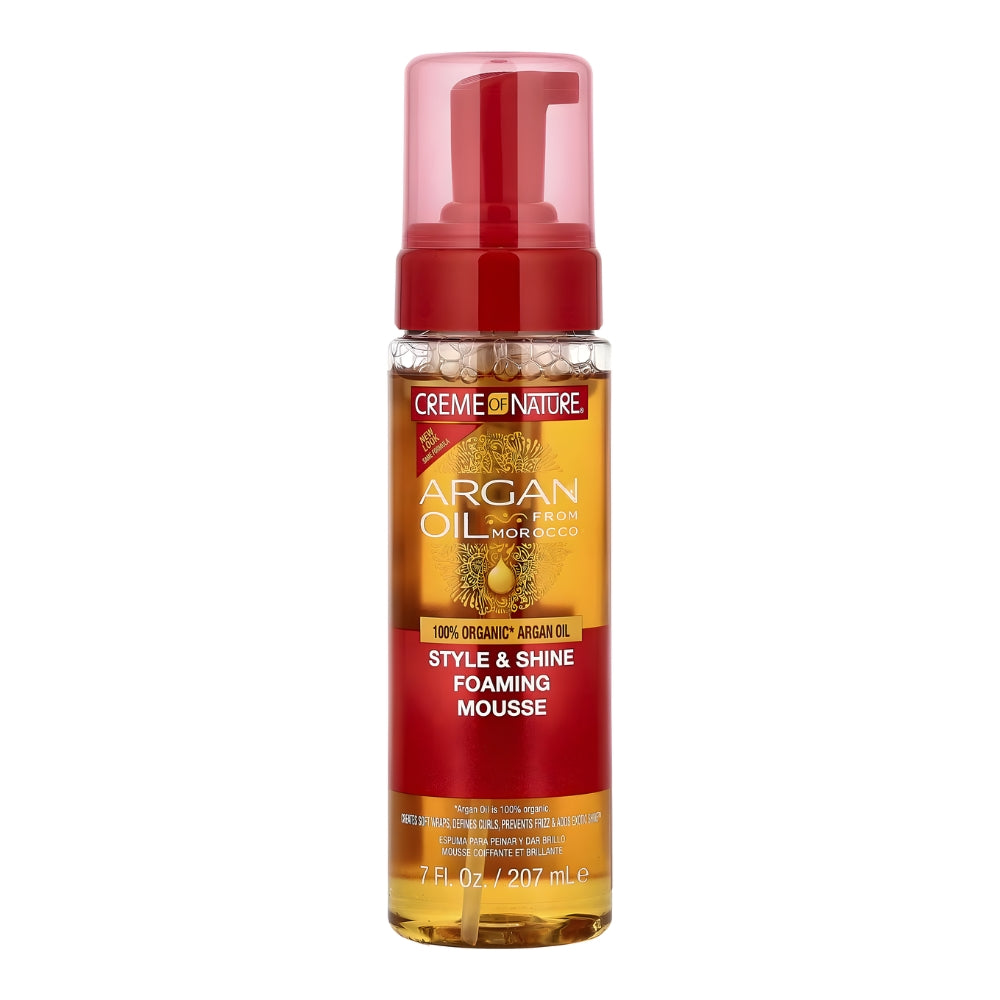 Creme of Nature Argan Oil from Morocco Style & Shine Foaming Hair Mousse - Mousse anti crespo 207ml