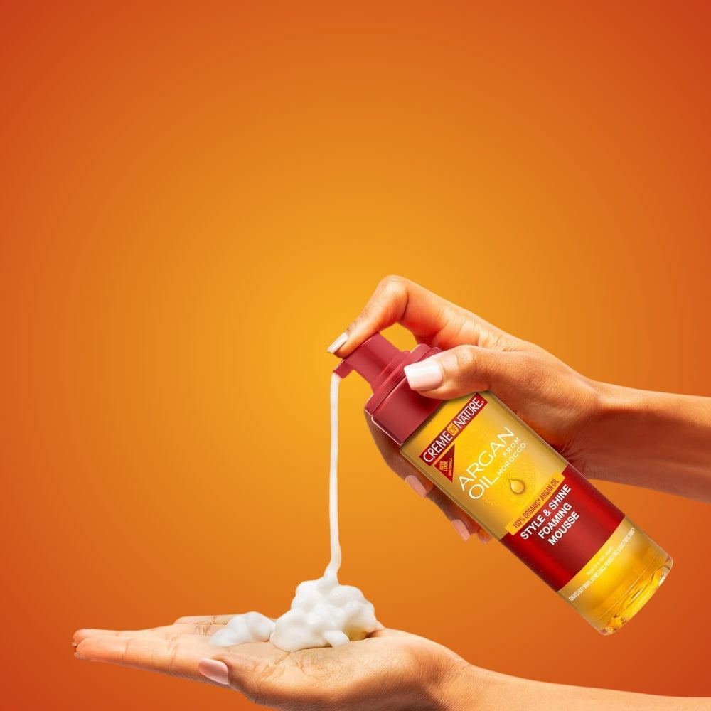 Creme of Nature Argan Oil from Morocco Style & Shine Foaming Hair Mousse - Mousse anti crespo 207ml
