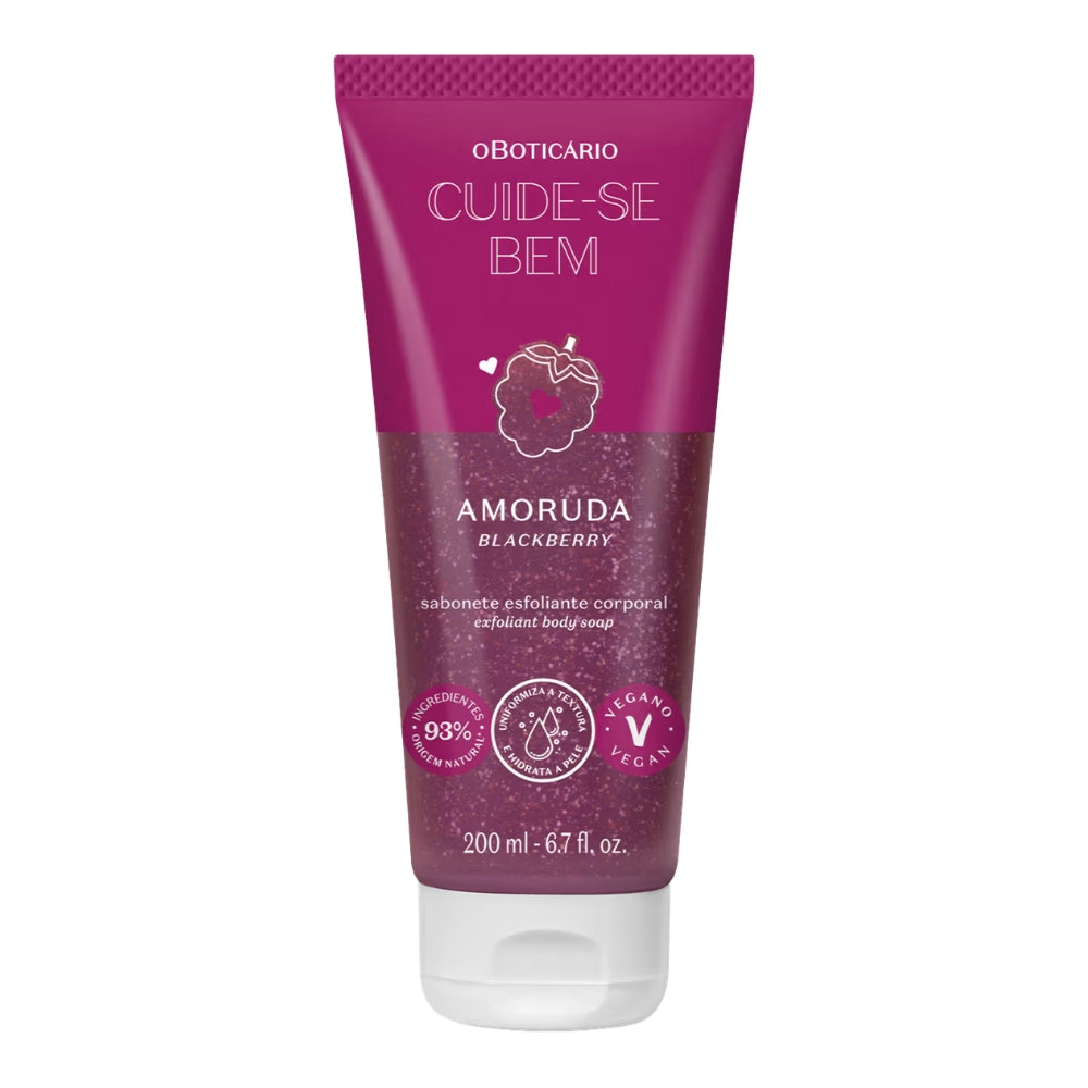 O Boticário Cuide-se Bem Amoruda Sabonete Corporal - Bagnoschiuma Esfoliante 200ml