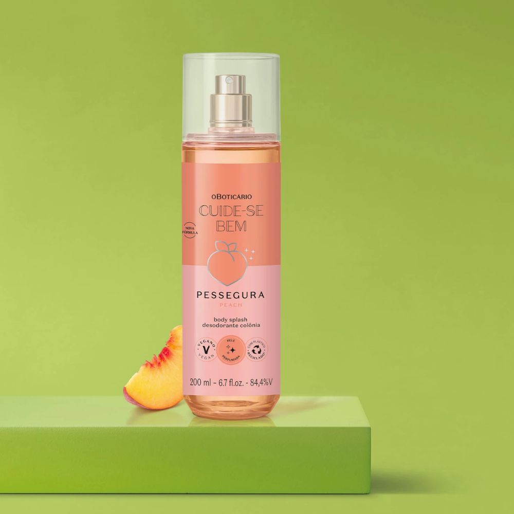 O Boticário Cuide-se Bem Body Splash Pessegura - Eau de Cologne 200ml