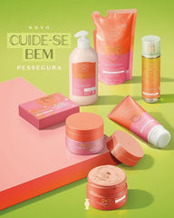 CUIDE-SE BEM Exfoliating Creme de Bumbum de Pêssego 230gr - Exfoliating Side B