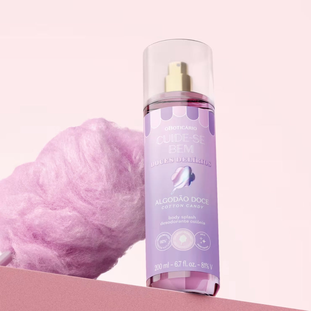 O Boticário Cuide-se Bem Doces Delírios Body Splash Algodão Doce - Eau de Cologne 200ml