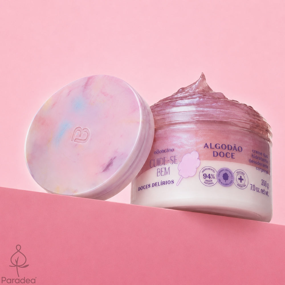O Boticário Cuide-se Bem Doces Delírios Algodão Doce Creme Hidratante - Crema corpo duo 200gr