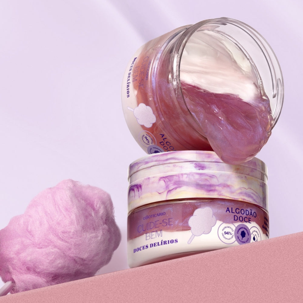 O Boticário Cuide-se Bem Doces Delírios Algodão Doce Creme Hidratante - Crema corpo duo 200gr