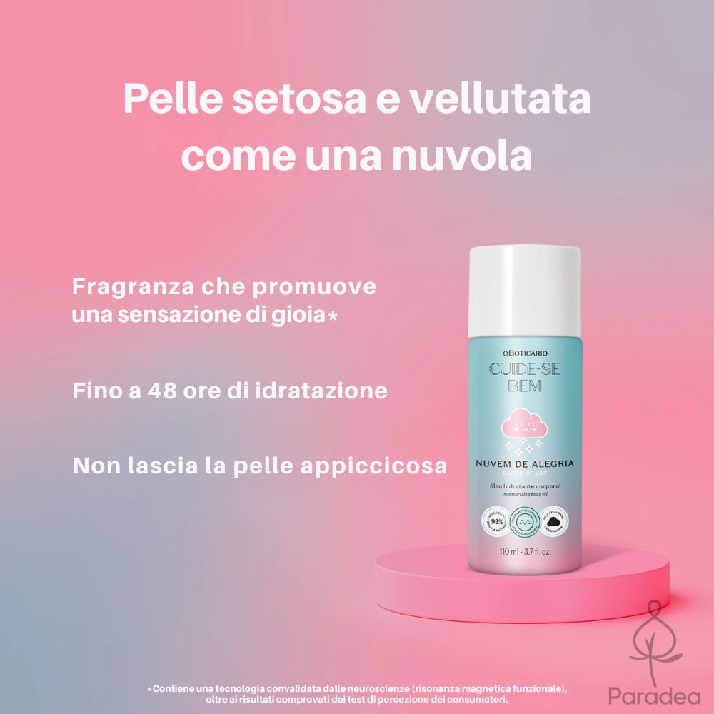 O Boticário Cuide-se Bem Nuvem de Alegria Óleo Corporal - Olio idratante corpo 110ml