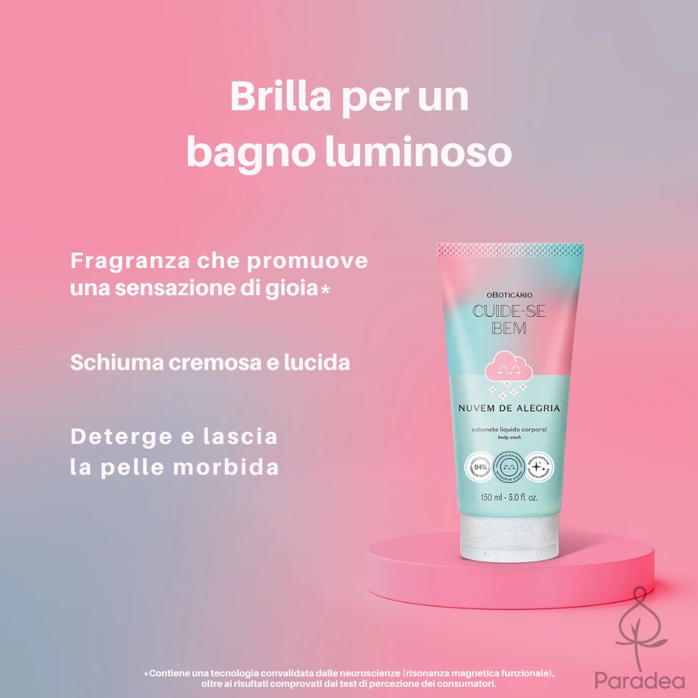 O Boticário Cuide-se Bem Nuvem de Alegria Sabonete - Bagnoschiuma 150ml