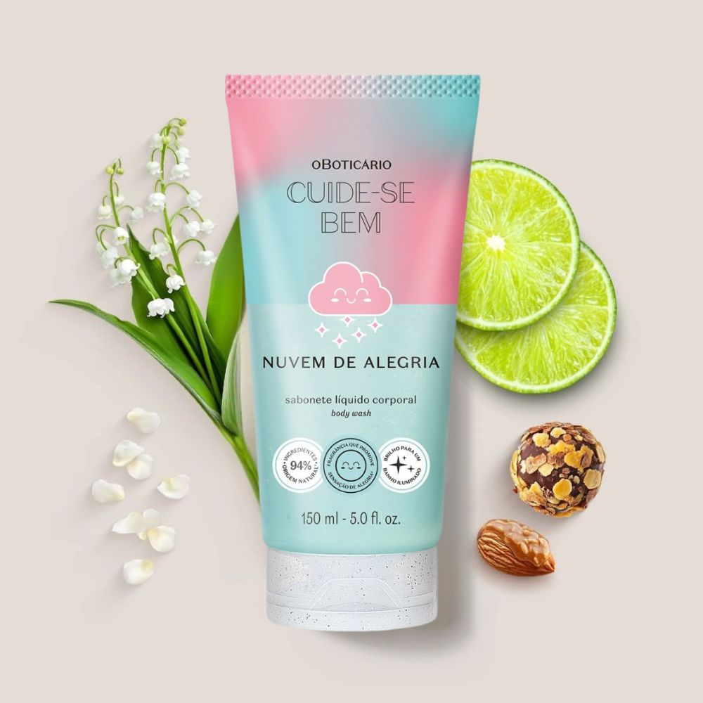 O Boticário Cuide-se Bem Nuvem de Alegria Sabonete - Bagnoschiuma 150ml