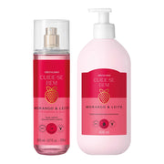 O Boticário Cuide-se Bem Set Morango e Leite – Lozione idratante & Body Splash