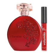 O Boticário Geschenkset – Matter flüssiger Lippenstift Floratta Red &amp; QDB Volumão