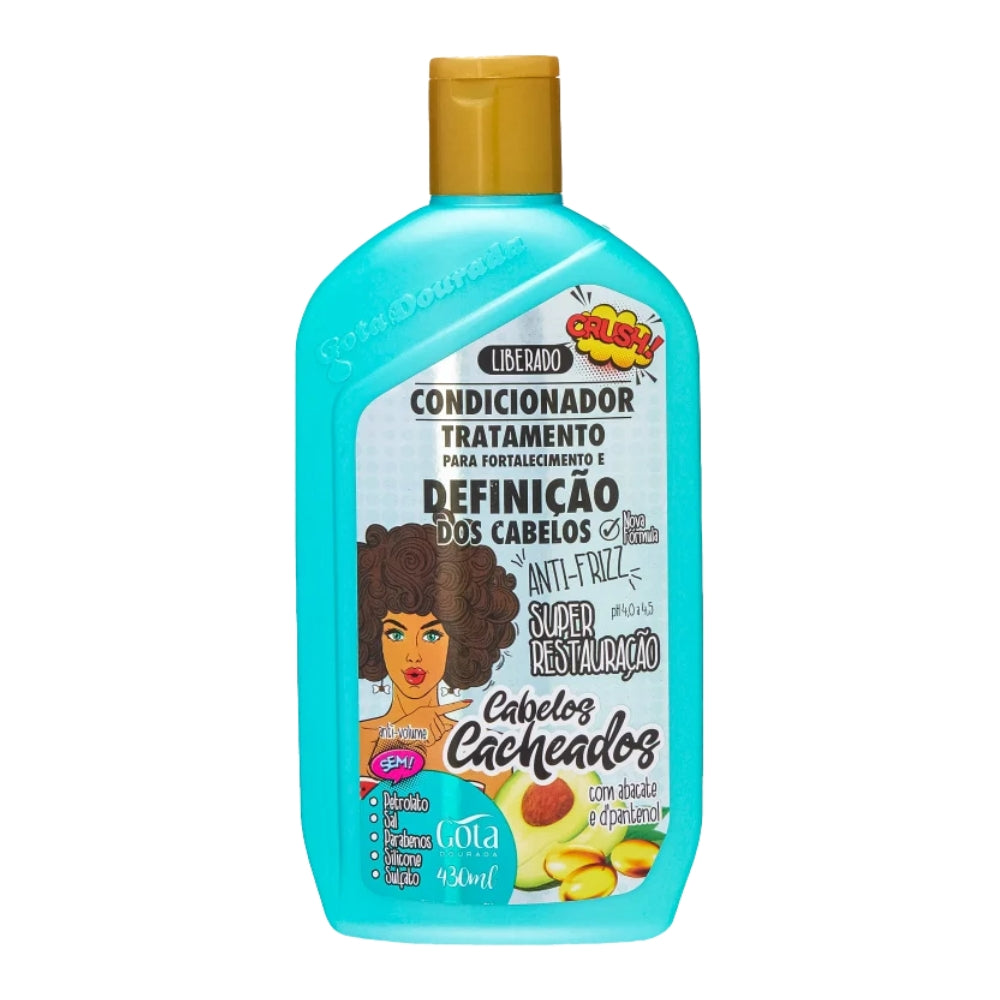 Gota Dourada Cabelos Cacheados Condicionador - Balsamo ricci forti e definiti 430ml