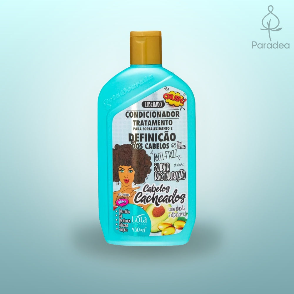 Gota Dourada Cabelos Cacheados Condicionador - Balsamo ricci forti e definiti 430ml