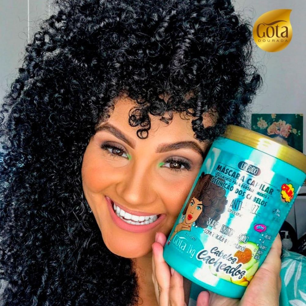 Gota Dourada Cabelos Cacheados - Maschera fortificante e definente 1kg