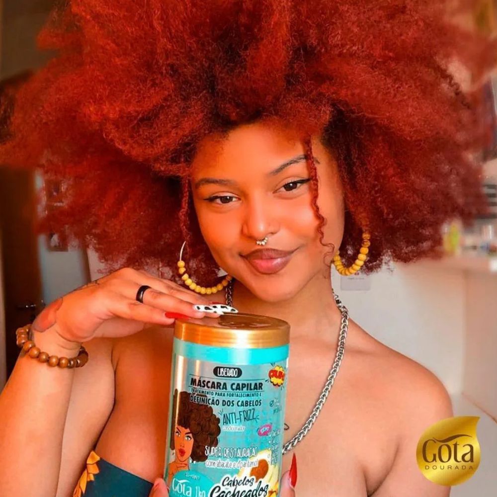 Gota Dourada Cabelos Cacheados - Maschera fortificante e definente 1kg