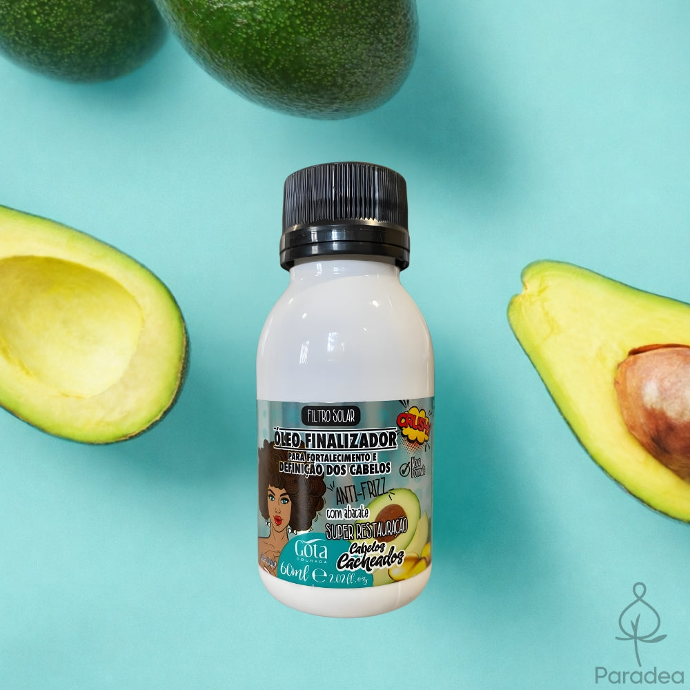 Gota Dourada Cabelos Cacheados Óleo Finalizador - Olio anti crespo capelli ricci 60ml