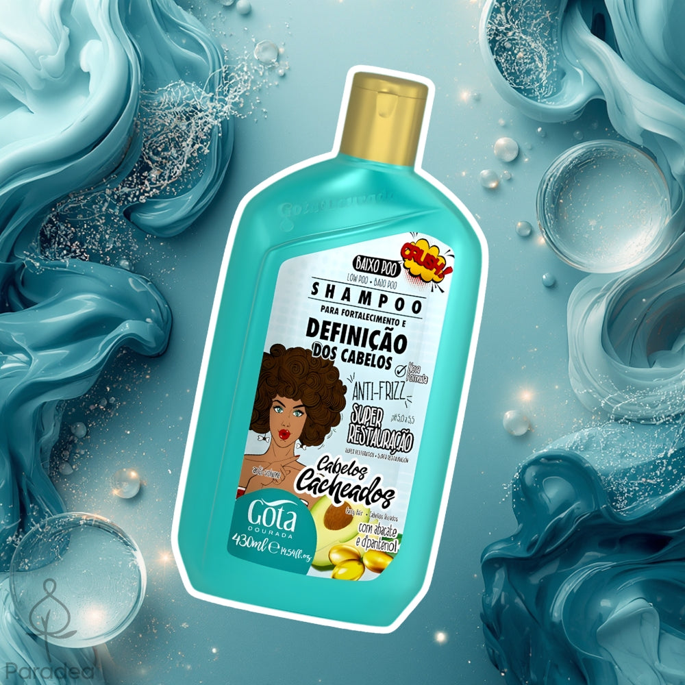 Gota Dourada Cabelos Cacheados - Shampoo ricci forti e definiti 430ml