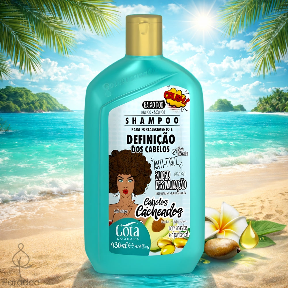 Gota Dourada Cabelos Cacheados - Shampoo ricci forti e definiti 430ml
